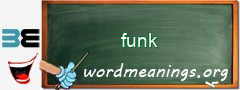 WordMeaning blackboard for funk